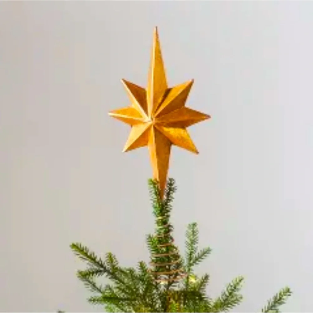 Classic Gold Star Tree Topper